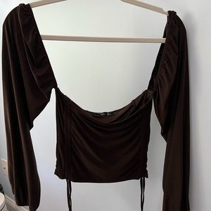 nasty gal off the shoulder top